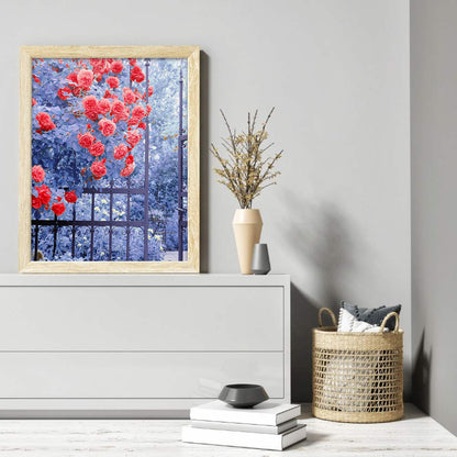 Dream Flower Manor - Full Round Drill Diamond Painting 30*40CM