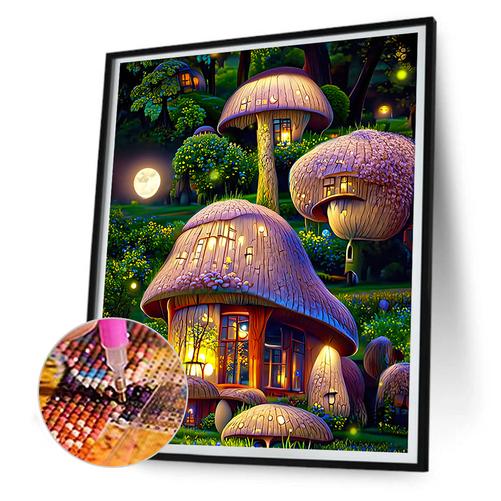Dream Flower Manor - Full Round Drill Diamond Painting 30*40CM