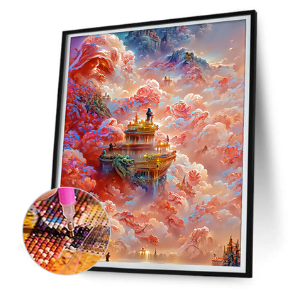 Dream Flower Manor - Full Round Drill Diamond Painting 30*40CM