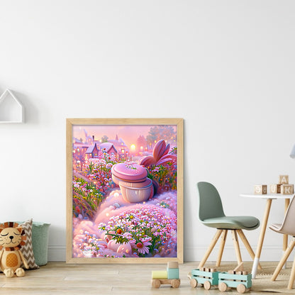 Dream Flower Manor - Full Round Drill Diamond Painting 30*40CM