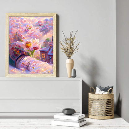 Dream Flower Manor - Full Round Drill Diamond Painting 30*40CM