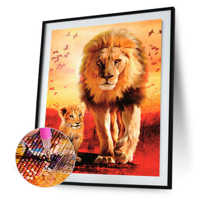 Lion King - Full Square Drill Diamond Painting 50*60CM