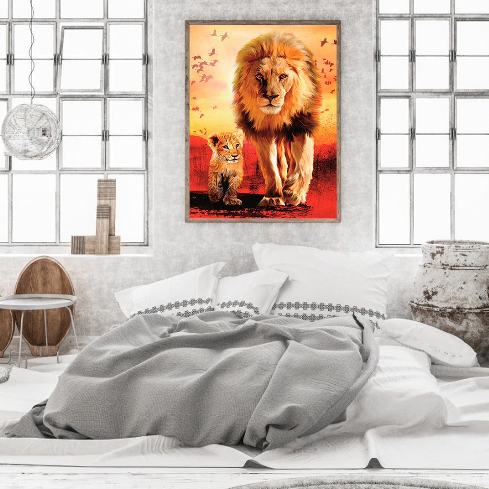 Lion King - Full Square Drill Diamond Painting 50*60CM