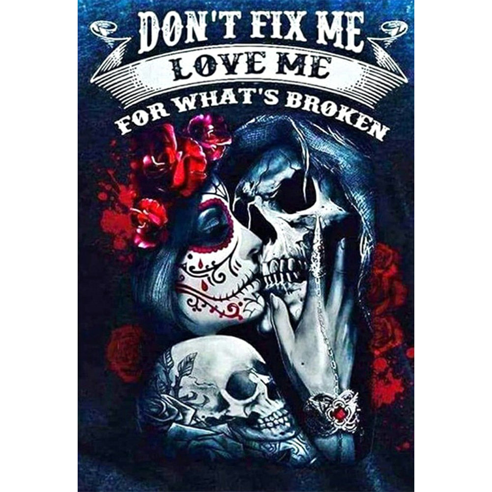 Skeleton Woman - Full Round Drill Diamond Painting 40*50CM
