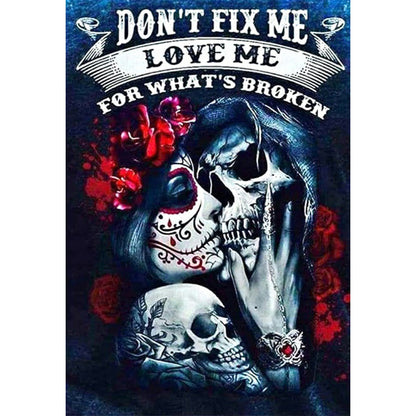 Skeleton Woman - Full Round Drill Diamond Painting 40*50CM