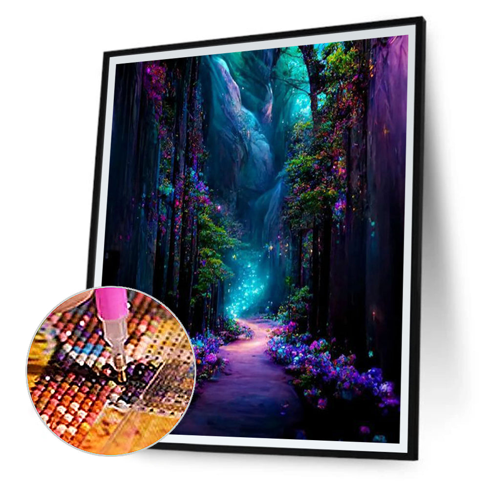 Mountain Path - Full Round Drill Diamond Painting 40*50CM