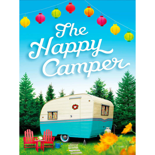 Happy Camping Bus - Full Round Drill Diamond Painting 30*40CM