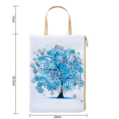 DIY Flax Diamond Painting Storage Bag Fashion Tote Christmas Gift for Kids Adult