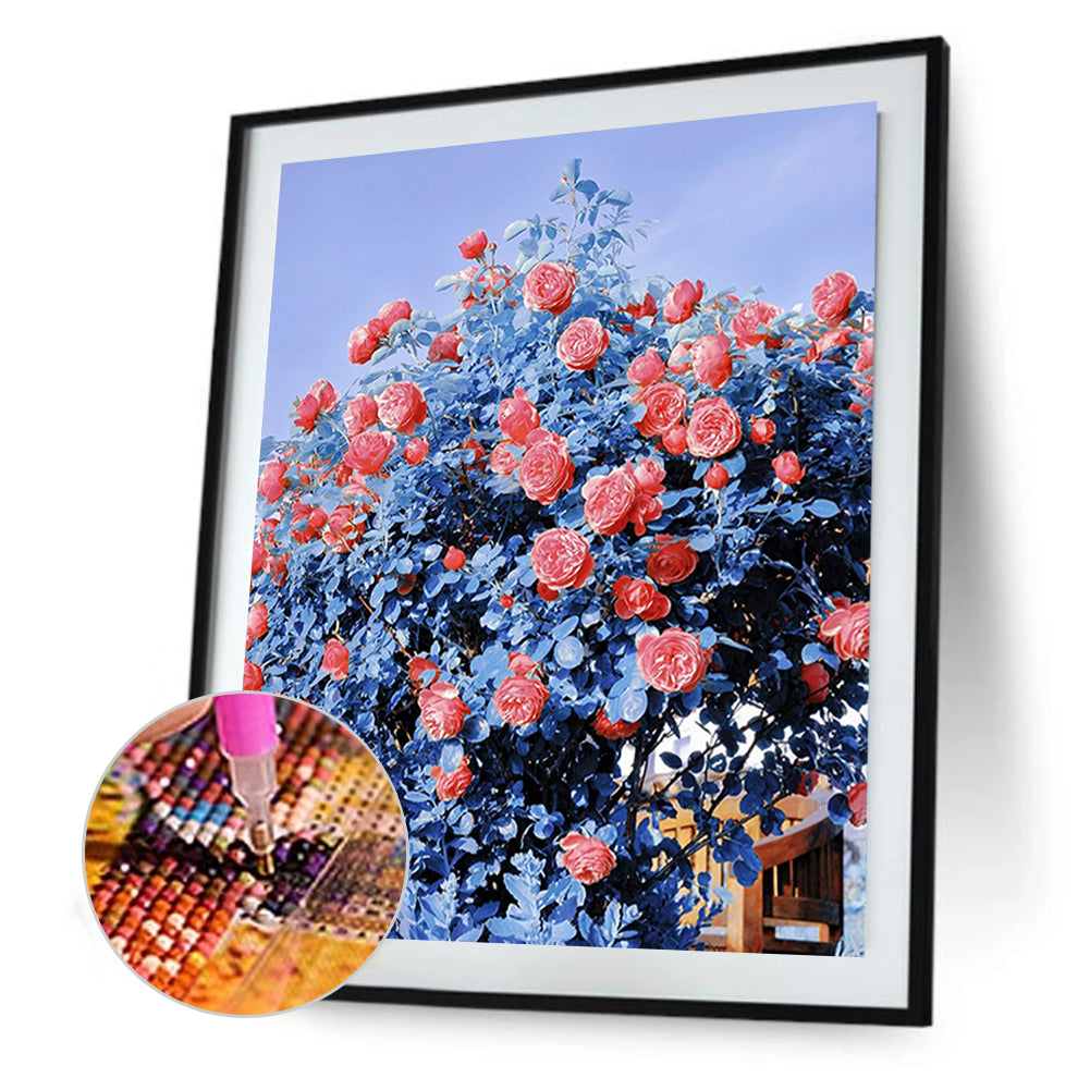 Rose Flower - Full Round Drill Diamond Painting 40*50CM