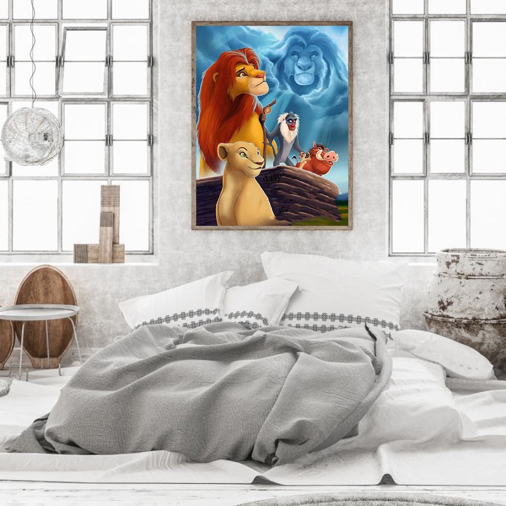 Lion King - Full Round Drill Diamond Painting 40*50CM