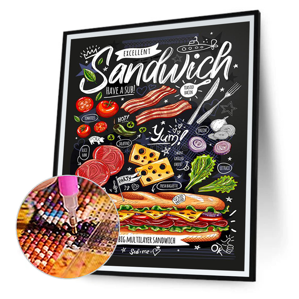 Blackboard Calligraphy - Full Round Drill Diamond Painting 40*50CM