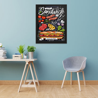 Blackboard Calligraphy - Full Round Drill Diamond Painting 40*50CM