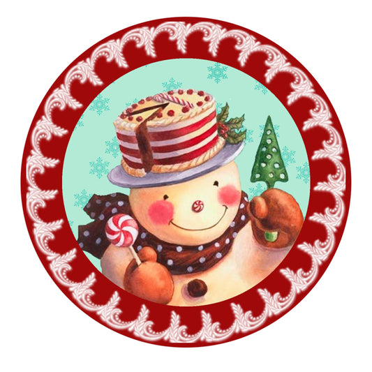 Snowman Ring - Full Round Drill Diamond Painting 30*30CM