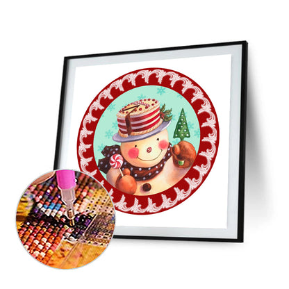 Snowman Ring - Full Round Drill Diamond Painting 30*30CM