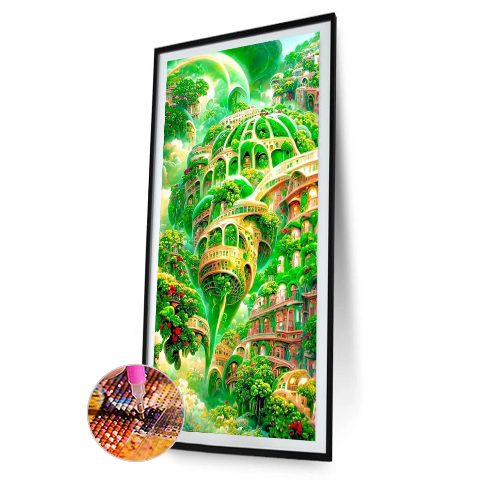 Flower Manor - Full Round Drill Diamond Painting 40*70CM