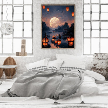 Castle In The Sky - Full Round Drill Diamond Painting 30*40CM