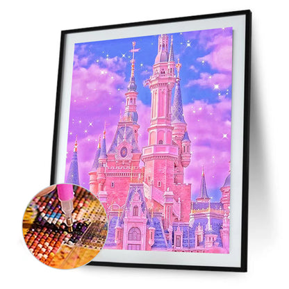 Castle In The Sky - Full Round Drill Diamond Painting 30*40CM