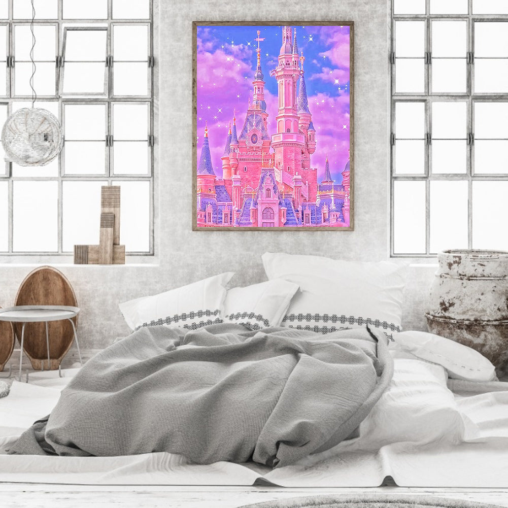 Castle In The Sky - Full Round Drill Diamond Painting 30*40CM