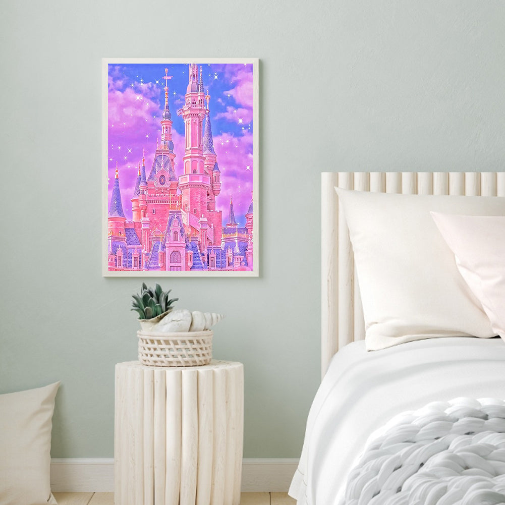 Castle In The Sky - Full Round Drill Diamond Painting 30*40CM