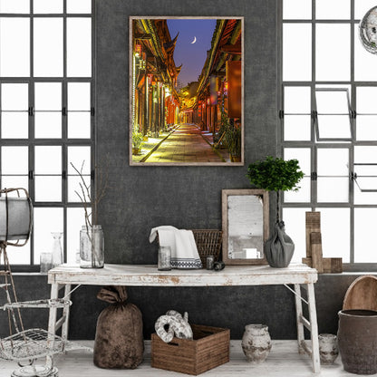Ancient City Street - Full Round Drill Diamond Painting 40*50CM