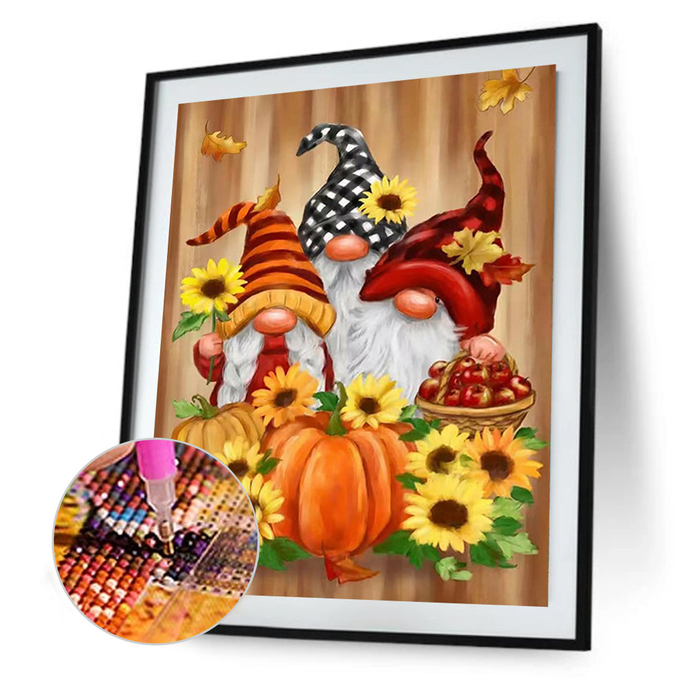 Sunflower Gnome - Full Square Drill Diamond Painting 30*40CM