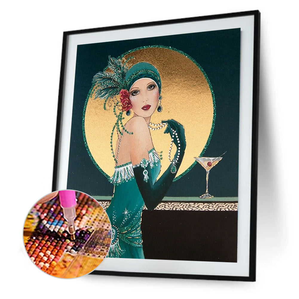 Lady - Full Round Drill Diamond Painting 50*60CM