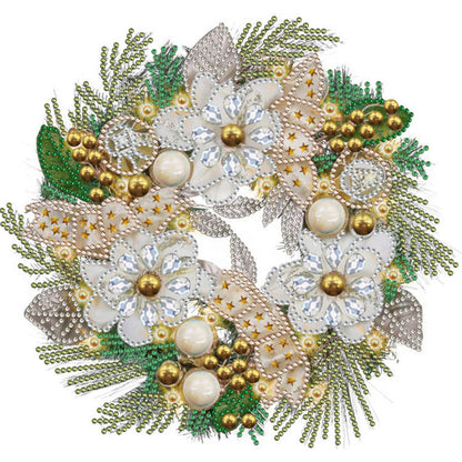 Christmas Wreath - Special Shaped Drill Diamond Painting 30*30CM