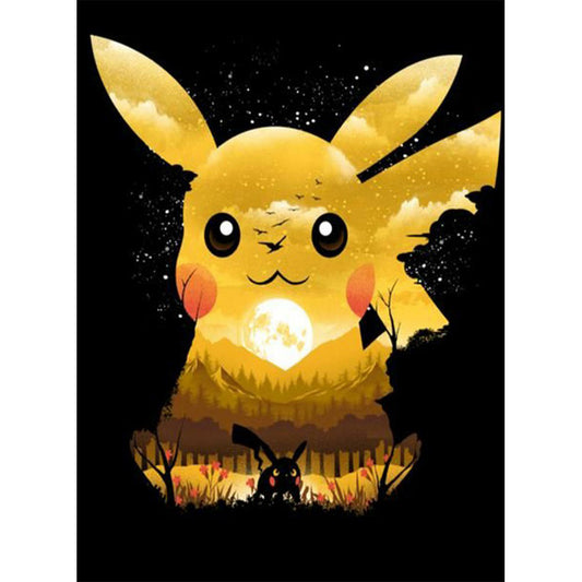 Pikachu - Full Square Drill Diamond Painting 30*40CM