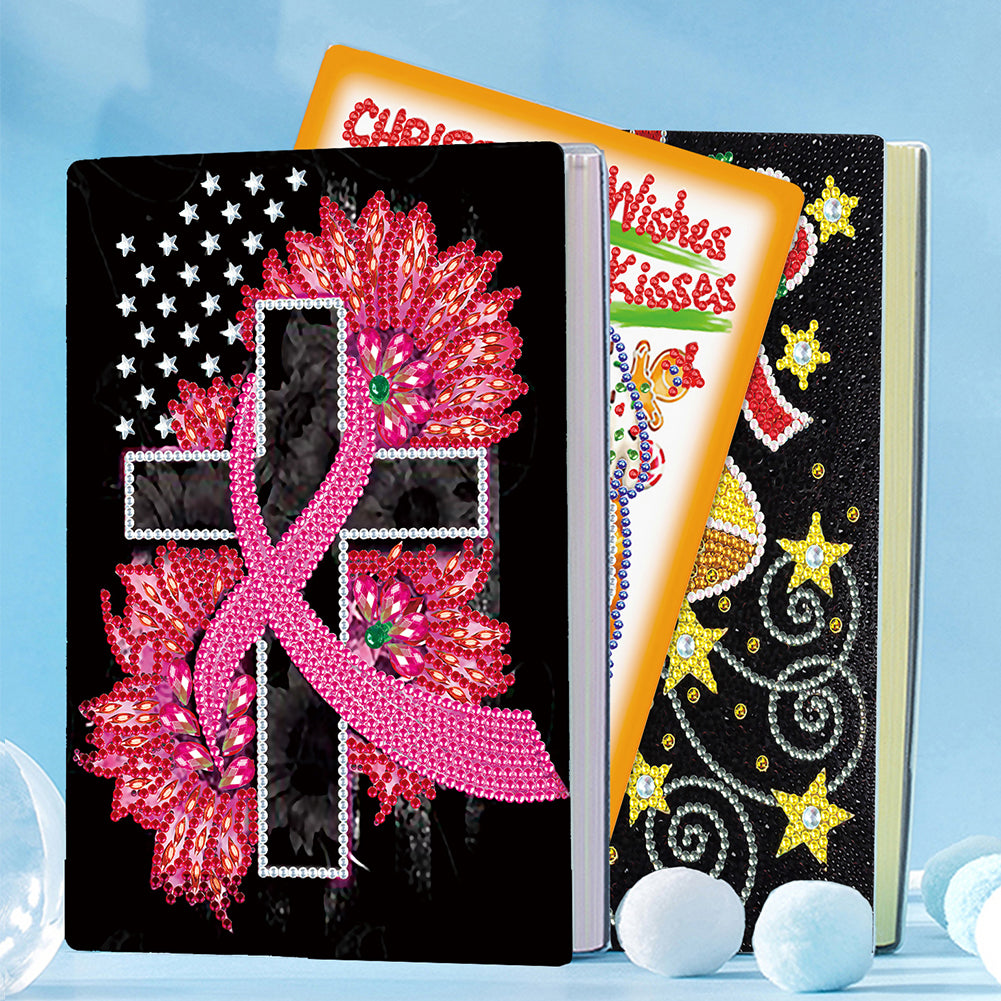 5D Partial Drill Notebook 50 Pages DIY No Line for Kids School Office Daily Uses