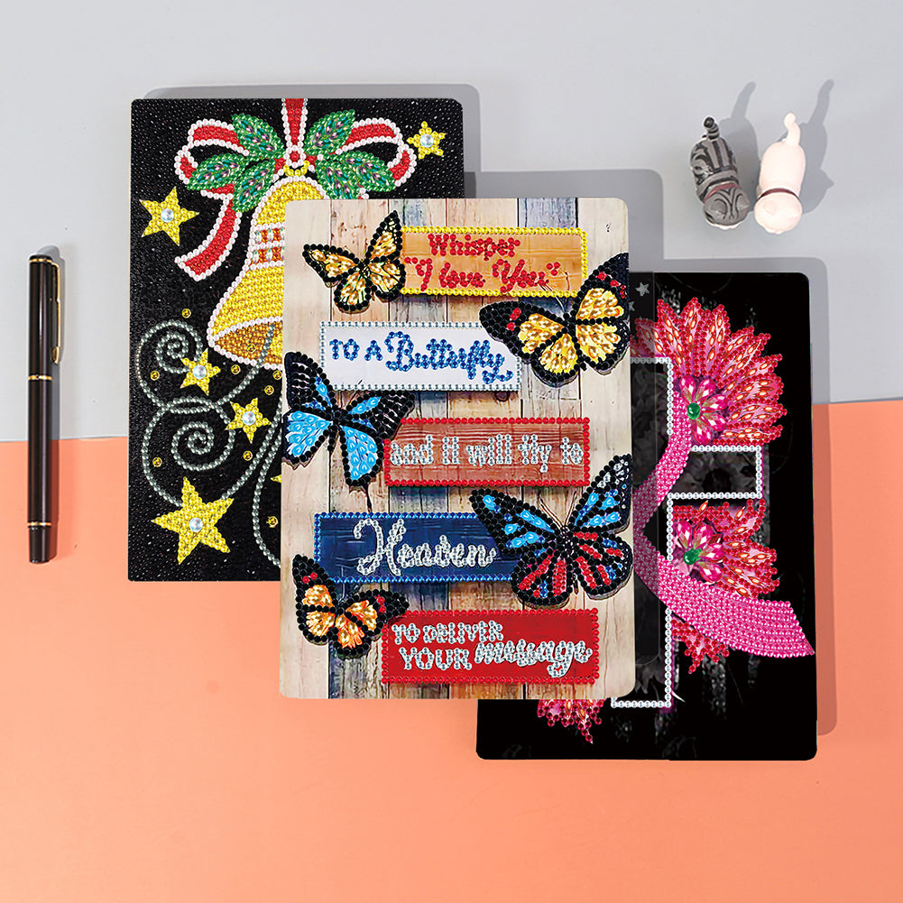 5D Partial Drill Notebook 50 Pages DIY No Line for Kids School Office Daily Uses