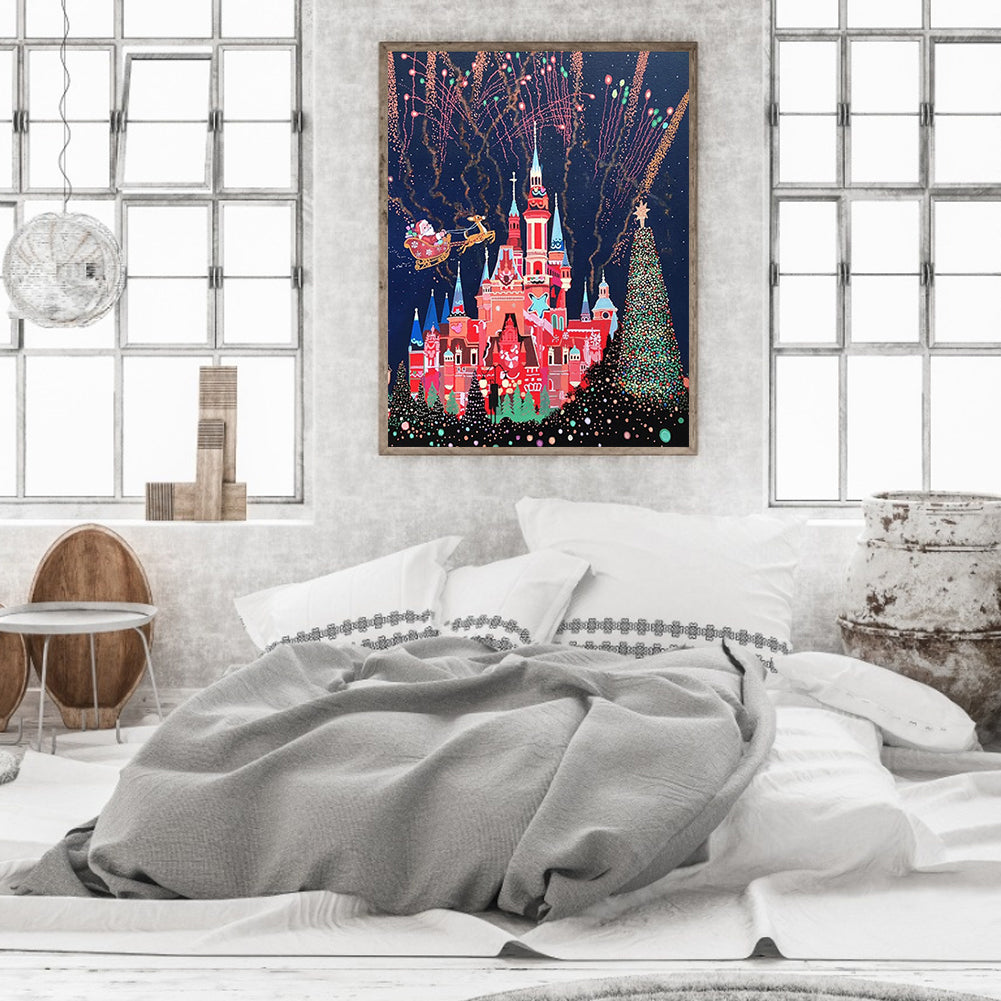 Castle In The Sky - Full Round Drill Diamond Painting 30*40CM