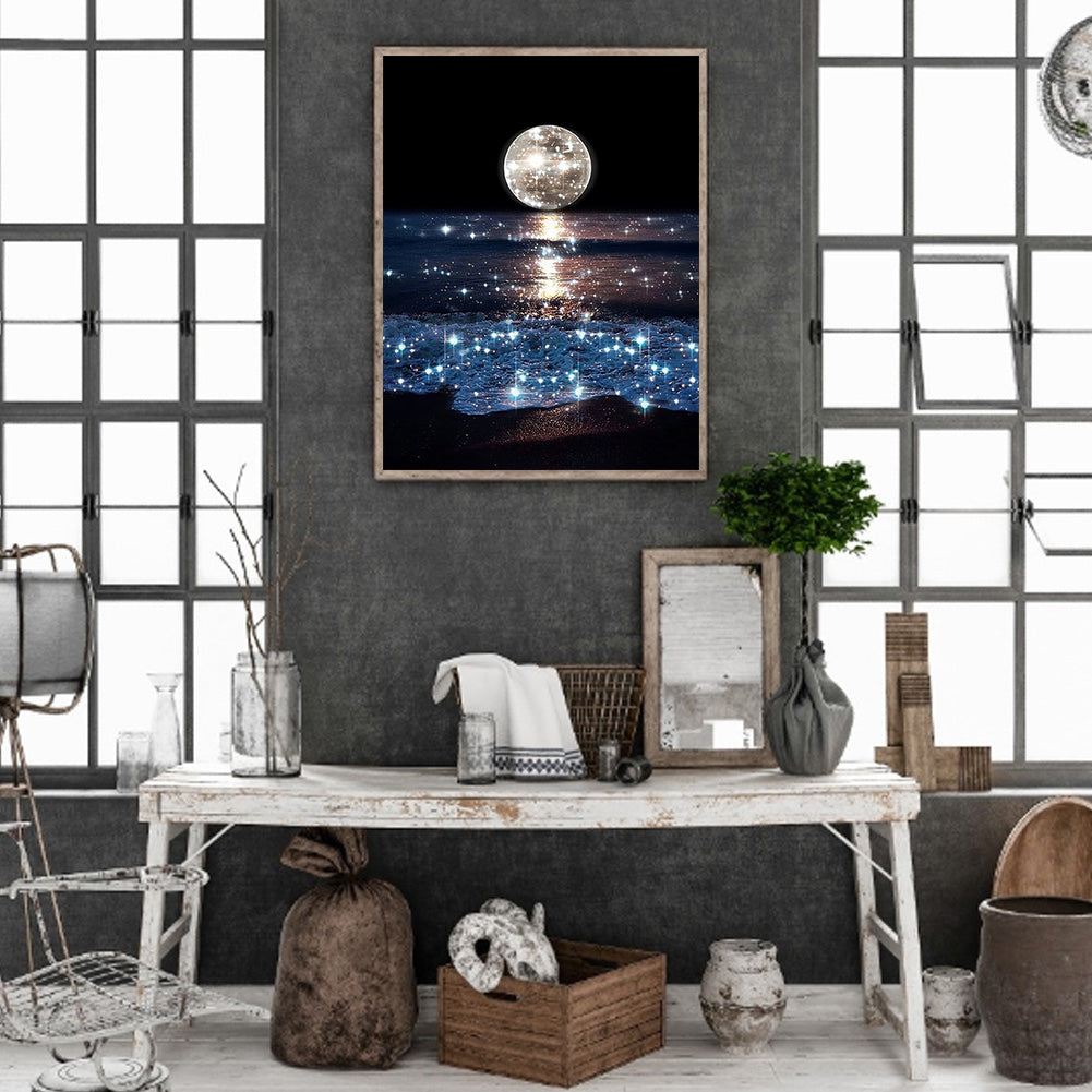 Romantic Beach - Full Round Drill Diamond Painting 40*50CM