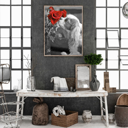 Cavalier King Charles Spaniel - Full Round Drill Diamond Painting 30*40CM