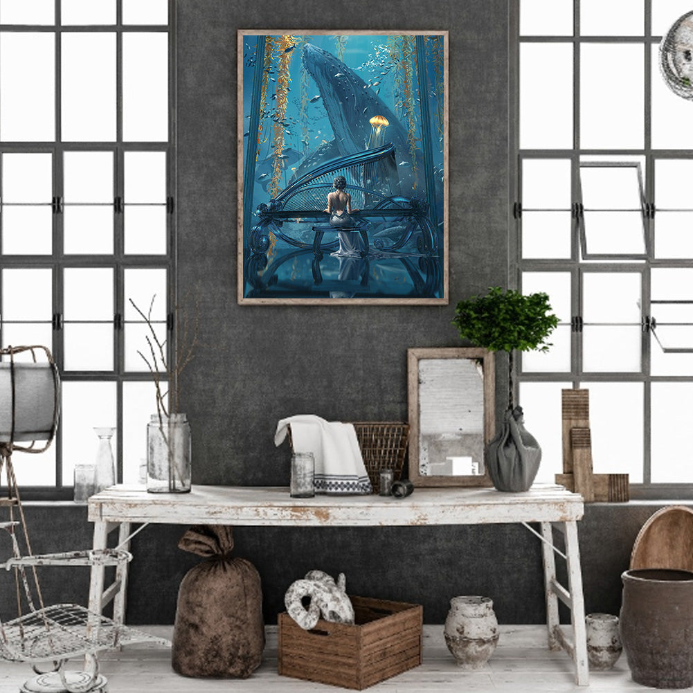 Ghost Knife Ice Princess - Full Round Drill Diamond Painting 40*50CM