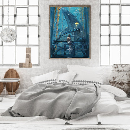 Ghost Knife Ice Princess - Full Round Drill Diamond Painting 40*50CM