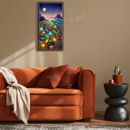 Under The Moon Dream Luminous Stone - Full Round Drill Diamond Painting 40*70CM