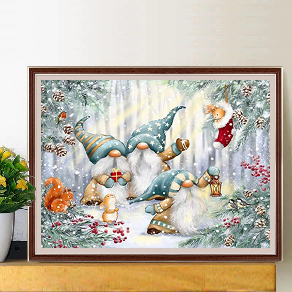 Snow Goblin - Full Round Drill Diamond Painting 40*30CM