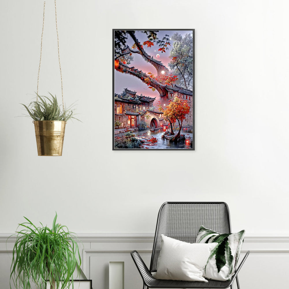 Flower Manor - Full Round Drill Diamond Painting 40*60CM