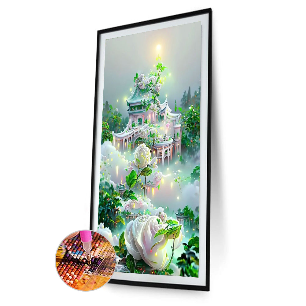 Flower Manor - Full Round Drill Diamond Painting 40*60CM