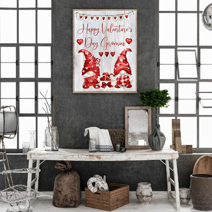 Valentine Gnome - Full Round Drill Diamond Painting 30*40CM