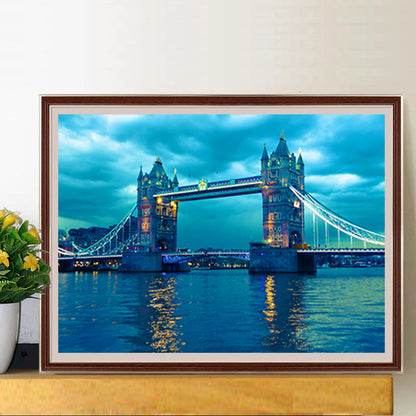 Seaside Bridge - Full Round Drill Diamond Painting 50*40CM