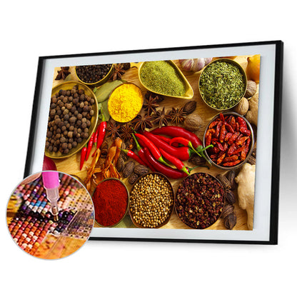 Seasoning - Full Round Drill Diamond Painting 40*30CM