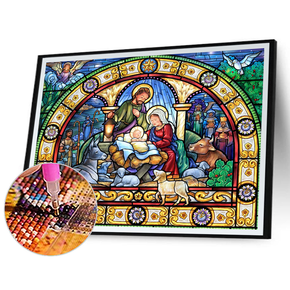 Our Lady Of Jesus - Full Square Drill Diamond Painting 50*40CM