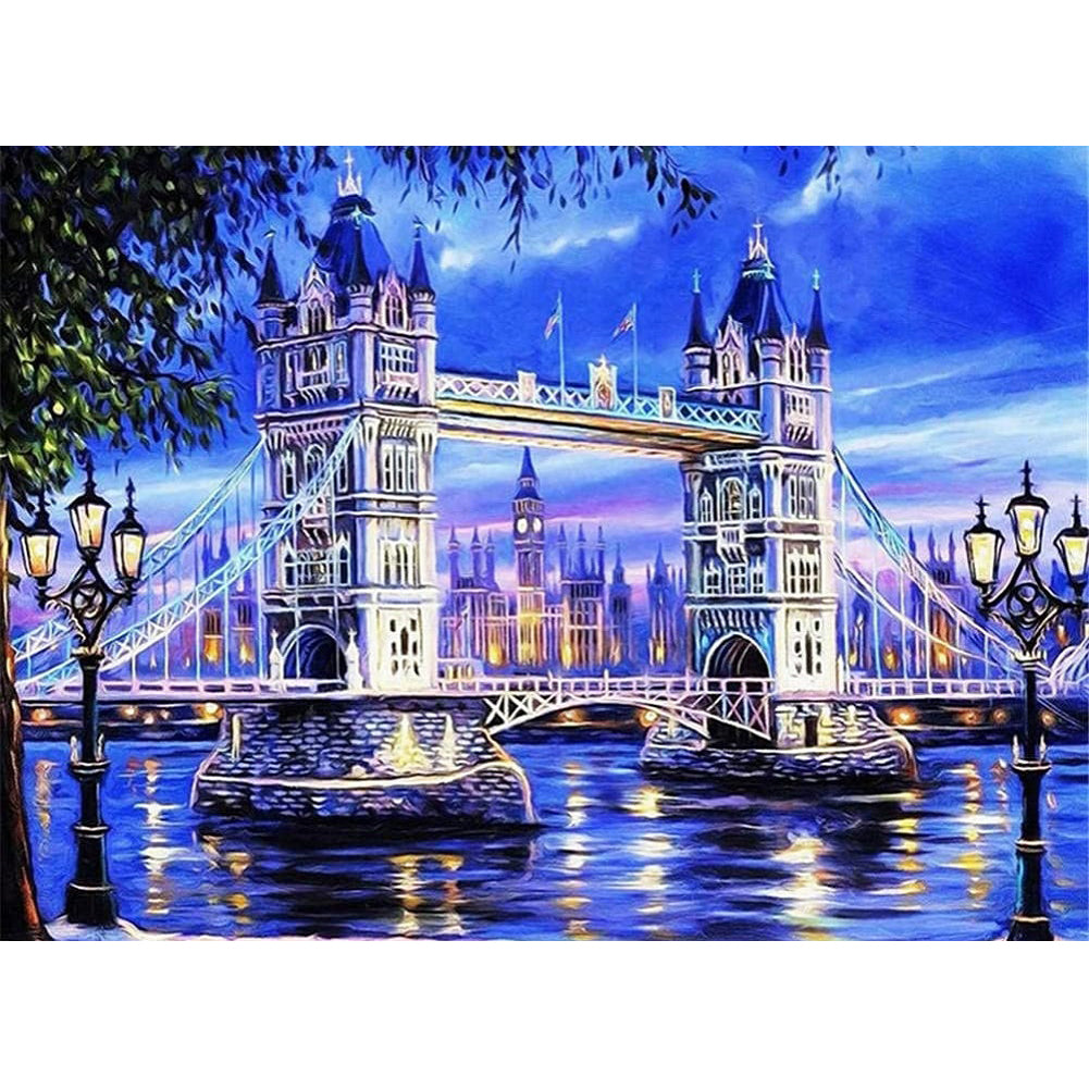 Tower Bridge - Full Round Drill Diamond Painting 50*40CM