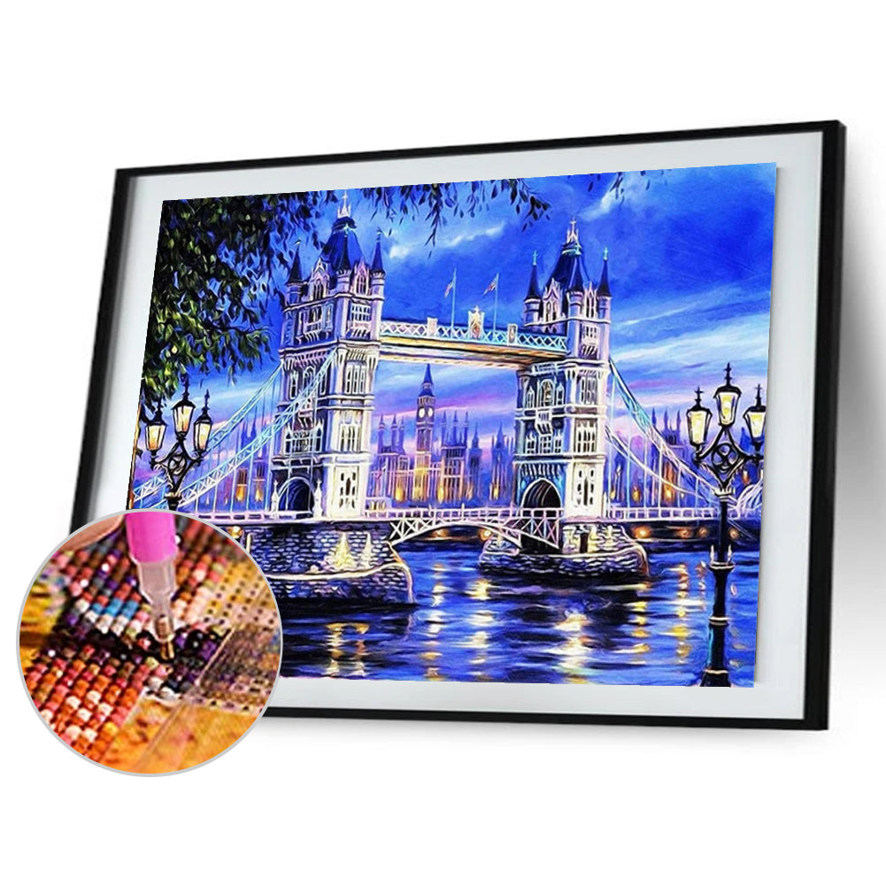 Tower Bridge - Full Round Drill Diamond Painting 50*40CM