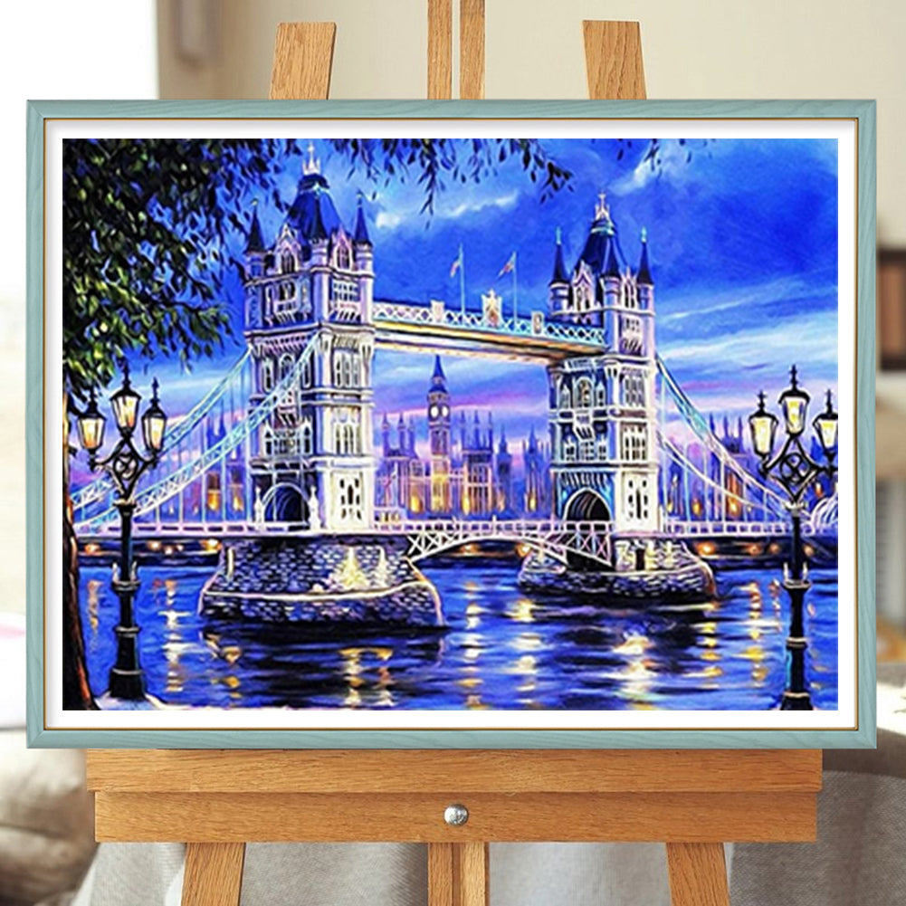 Tower Bridge - Full Round Drill Diamond Painting 50*40CM
