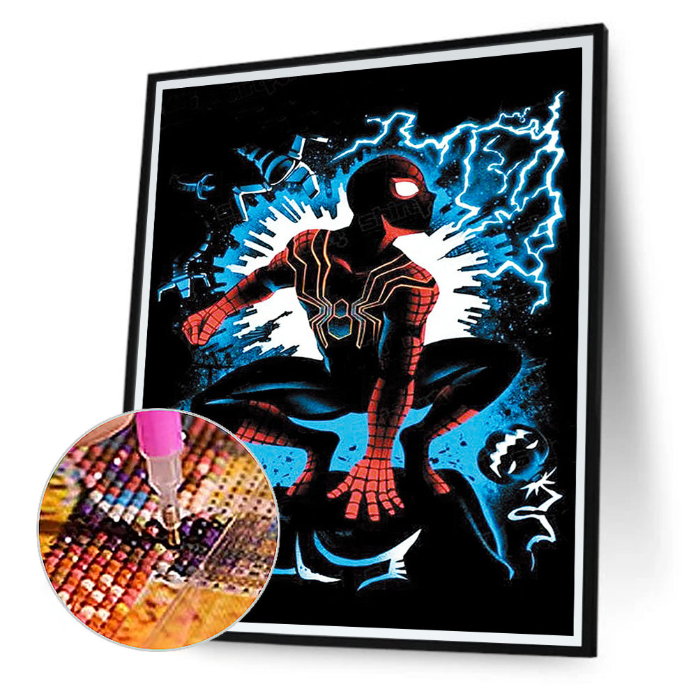 Spiderman Silhouette - Full Square Drill Diamond Painting 40*50CM