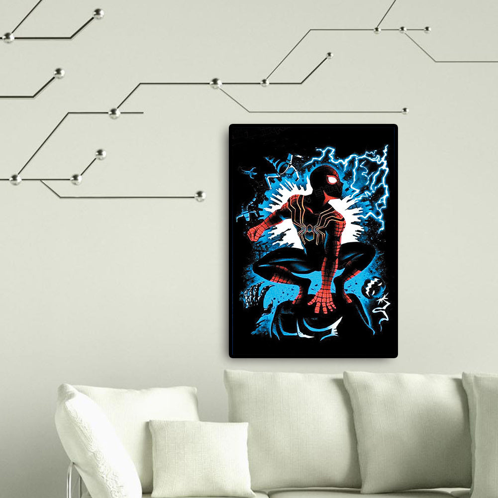 Spiderman Silhouette - Full Square Drill Diamond Painting 40*50CM