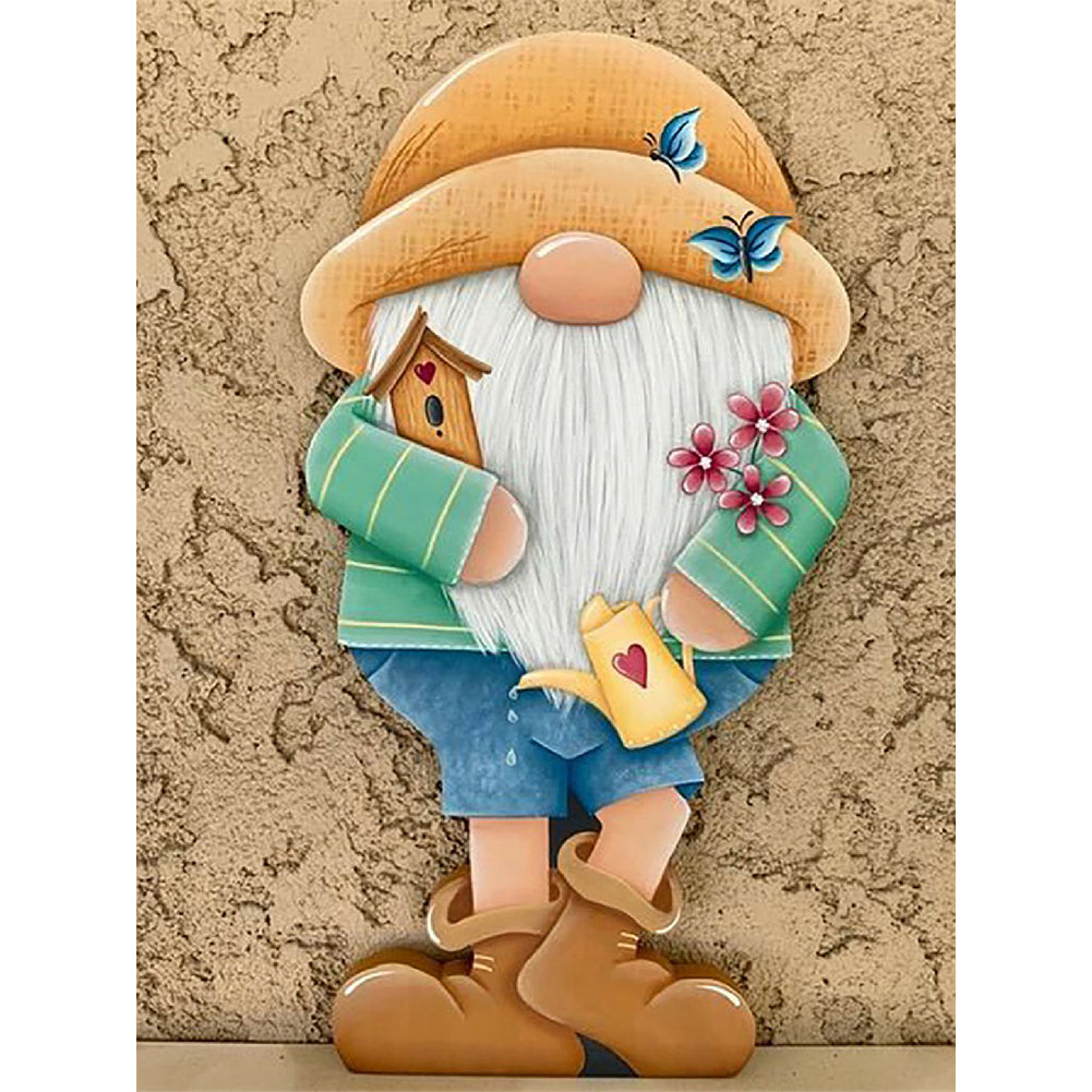 Gingerbread Man Gnome - Full Square Drill Diamond Painting 30*40CM