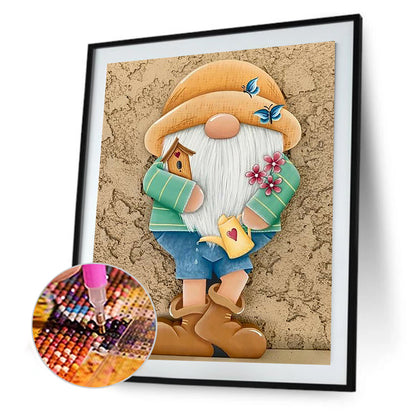 Gingerbread Man Gnome - Full Square Drill Diamond Painting 30*40CM